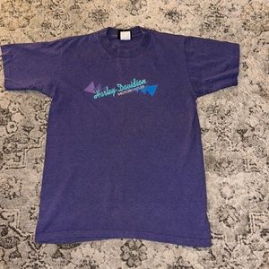 Harley Davidson striped vintage T-shirt S